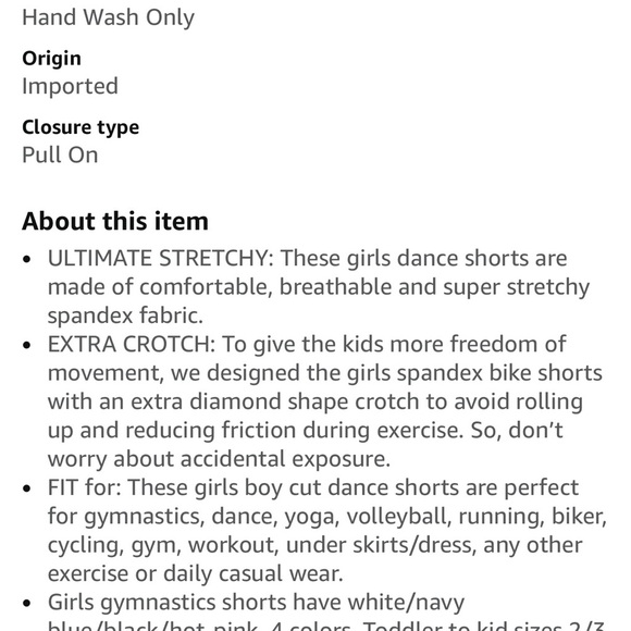 Bright Pink Cheer Dance Biker Spandex Shorts for Girls Booty Under Dress - Picture 4 of 4